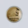 5st/set United States Jurassic Park Dinosaur Commemorative Gold Coin Collection Gifts.cx