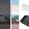 Fönsterklistermärken självhäftande nätfilm perforerat självhäftande svart prickade envägs sekretessglas för hemmakontordekorat