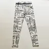 2023 Hot Sale Casual Sexy Sport Leggings Women Fitness Yoga Pants Push Up Gym Letter Printed Leggins