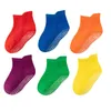 3 Paar Kindersocken Frühling Herbst Kinder Anti-Rutsch-Socken Einfarbige atmungsaktive Baumwolle Babysocken Jungen Mädchen Trampolinsocken 1-6 Jahre 230918