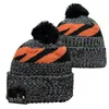 2023 Sideline Cuffed Knit Hat med Pom Football Beanies Team Knits hattar Ny mössa
