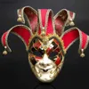 Akcesoria kostiumowe nowe impreza Halloweenowa maska ​​karnawałowa Maskarada Wenecjak Włosze w Wenecji ręcznie robione malowanie maska ​​na masce świąteczne Cosplay Mask GB10232102 L23091