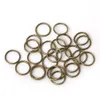 Mikrobeki 200pcs/partia 8 mm 10 mm 10 mm mosiądz/pistolet-metal/złoto/sier/rhodium otwierający włosy Pierścień Braid Dreadlock Cuff CUF