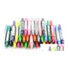 Painting Pens Wholesale Brush Double Color Cartoon Pen Marker Watercolors Sketch Hand-Painted Soft Super Broad Twin Tip Manga Ciao Dro Dhva5