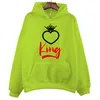 Herrtröjor tröjor King Queen Crow Couples Hoodies Matchande Set Overdimensionerade älskare Sweatshirt Harajuku Hoodies for Women Men Par kläder Y2K TOPS 230918