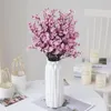 Decorative Flowers 6Pcs Artificial Babysbreath 5 Fork Non-withering No Watering Wedding Po Props Realistic Faux Small Flower Bouquet