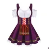 Costume de thème allemand Oktoberfest Halloween Costumes de bière robe de fille plus taille Bar Maises robes femme Cosplay Vêtements 5 styles Drop Dhsvt