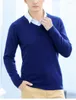 Pulls pour hommes Pull en cachemire Pulls Automne Col en V Doux Chaud Pull en laine tricoté Fit Hiver Plus Taille 5XL