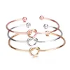 Manchette Mode Noeud Bracelet Sier Couleur Bracelets Ouverts Bijoux Proposition D'amour Serez-vous Ma Demoiselle D'honneur Bon Ami Cadeau Livraison Directe Brac DHS3C