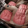 Almofada de assento de couro artificial resistente a manchas e cuidados com a pele, adequada para todas as estações do assento antiderrapante de carro