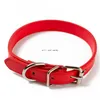 Hundhalsar Leases Pin Buckle Justerbar godisfärg PU LÄDER STURDY Puppy Leash Collar Pet Supplies Red Black Blue Drop Delivery H DHQ1T