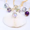 Décorations de Noël 12 pièces pendentifs en cristal de noël acrylique galvanisé Lllusion boule perle pendentif ornements arbre de noël suspendus décorations cadeaux 230918