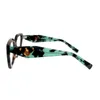 Damen-Sonnenbrille, Gletscherbrille, Funky Rock, SPR09Y-FSIZE, Retro-Brille, Acetat, ästhetischer Charme