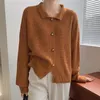 Cardigans tricotés décontractés pour femmes, pull-over, boutonné, vestes tricotées, hauts Poncho surdimensionnés, collection automne-hiver 2023