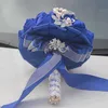 Bouquets De Mariage Royal Rose Artificielle Douce 15 Quinceanera Bouquet Cristal Ruban De Soie Nouveau Buque De Noiva 37 Couleurs W228-D S282Q