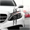 Car Stickers Animal Claw Mark Sticker Monster Claws Scratch Stripe Marks Headlight Snowboard Laptop Lage Motorcycle Decal Drop Deliver Dh9Vn