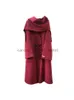 Women's Wool Blends Tassel Scarf Double-Sided Long Woolen Alpaca Coats Women's 2023 Autumn/Winter Korean Style Lose Simple Wool Jacketsl230918