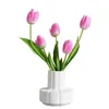 VASE NORDIC CERAMIC VASE VASE DRY FOLLOWA CONTERER CREAM PETAL ARFILANG POTデスクトップホームデコレーションギフト