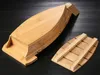 寿司ツール日本料理のボートシーフード竹の木製の手作り船サーシミの添付された冷たい料理食器用バーサプライヤー230918