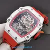 Tourbillon Watch RM27-02 full carbon fiber case for up to 52 hours of power storage sapphire glass mirror rubber strap