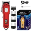 Rasoirs électriques Kemei sans fil professionnel tondeuse à cheveux tondeuse à cheveux réglable pour hommes électrique barbe coupe-cheveux machine rechargeable x0918