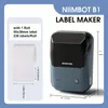 (Med gratis etikett) NIIMBOT B1 Label Printer Thermal Bt Multifunktionell liten vattentät tillverkare Maskin 25-50 mm bred hållbar hemmakontor Mat affärskod