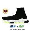 2024 مصمم للرجال جوارب الجوارب SPEED 1.0 Trainer 2.0 غير رسمية Senakers Triple White Black Top Top-On و Lace Up Mens Platfor