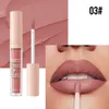 Lápiz labial líquido Mate, 7 colores, resistente al agua, de larga duración, terciopelo Mate, brillo de labios rojo desnudo, tubo de pelusa, maquillaje, lápices labiales cosméticos, brillo de labios