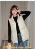 女性のベスト2023秋の冬の大きな女性ベストファッションジッパールーズ韓国版コットンパッド入りジャケット