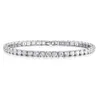 Trendy Crystals Women Bracelets Jewelry 925 Sterling Silver CZ Tennis Bracelet Chains Wedding Fashion Rhinestones Jewelry Ladies P202F