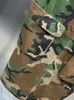 Rokken DEAT Streetwear Chic Camouflage Denim Bandage Rok Dames Hoge Taille Losse Split Cargo Vrouwelijke 2023 Zomer 11XX3265 230918