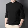 Męskie swetry jesienne zimowe ciepłe top o regularnym rękawie swetra drukowane litery uprawiają moralność L001