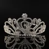 Diadèmes de mariage en cristaux d'argent bon marché, couronnes de mariée en perles, pièces de tête en strass, peigne bon marché, accessoires pour cheveux, spectacle Tiara259J