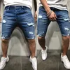 Ocaksnow Mens denim chino şort süper streç sıska ince yaz yarım pantolon kargo jeans289j