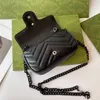 Avondtassen Klassieke kettingschoudertas Dames Diamanten ketting Dinertassen Crossbodytassen Echt leer Mini okseltas Dameshandtassen