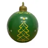 60cm Outdoor Christmas Inflatable Decorated Ball PVC Giant Big Large Balls Xmas Tree Decorations Toy Ball Without Light 918