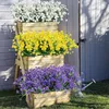 Dekorative Blumen, 5 Stück, künstliche 7-Gabel-Bonsai, farbecht, mehrfarbig, Frühlingsgras, Kamelie, Simulationspflanzen, Haushaltsdekoration