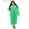 Robes décontractées de base 5XL 4XL grande taille Robes longues femmes taille haute col en V Robes printemps automne nouvelle grande taille Streetwear surdimensionné Maxi robe Vestidos L230918