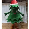 Mascotte di Natale verde Costume di alta qualità Caratteri di cartoni animati Abiti di outfit unisex per adulti Birthday Halloween Carnival Fancy Dress