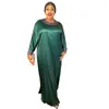 Etniska kläder afrikanska plus storlek långa klänningar för kvinnor 2023 Elegant Abaya Dubai Turkiet Robe Muslim Kaftan Wedding Party Gown Maxi Dress