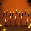 15PCS Halloween Scary Ghost Handheld Skull Lights LED Halloween Candle Lights Desktop Decoration Home Haunted House Decorations 918