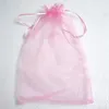 100 pezzi grandi sacchetti per imballaggio in organza portaconfetti sacchetti per gioielli bomboniere per matrimoni sacchetto regalo per feste di Natale 20 x 30 cm 7 8 x 11 8 in232o