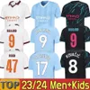 2023 2024 DE BRUYNE HAALAND Soccer Jerseys FODEN GREALISH MAHREZ MANs Villes Chemise de football BERNARDO PHILLIPS RODRIGO 23 24 YTIC NAM Homme Enfants