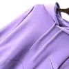 EUサイズメンズセータースーツフード付きカジュアルファッションカラーストライプ印刷高品質の野生通気性長袖HM Tシャツi3073