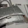 Totes kvinnors lyxdesigner handväska mode trend diamant timglasväska flash ottie handhållen diagonal axelpåsar fabrik låg pris direkt försäljning