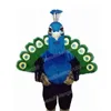 Halloween Blue Peacock Mascot Costiums Wysokiej jakości Cartoon Temat Postacie Carnival unisex dla dorosłych strój świąteczny strój