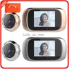 Dörrklockor Peephole Door Camera med färgskärm med elektronisk dörrklocka LED-lampor Video Door Viewer Video-Eye Home Security Smart Home HKD230918