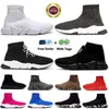 2024 مصمم للرجال جوارب الجوارب SPEED 1.0 Trainer 2.0 غير رسمية Senakers Triple White Black Top Top-On و Lace Up Mens Platfor