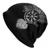 Berets Viking Hats Outdoor Hats Vegvisir i Tree of Life Yggdrasil Bonnet Hat Skullies Caps