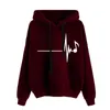 Kvinnors hoodies damer besättning hals långärmad tryck huvtröja mode Välse Lätt kvinnors zip upp klänning kvinnor